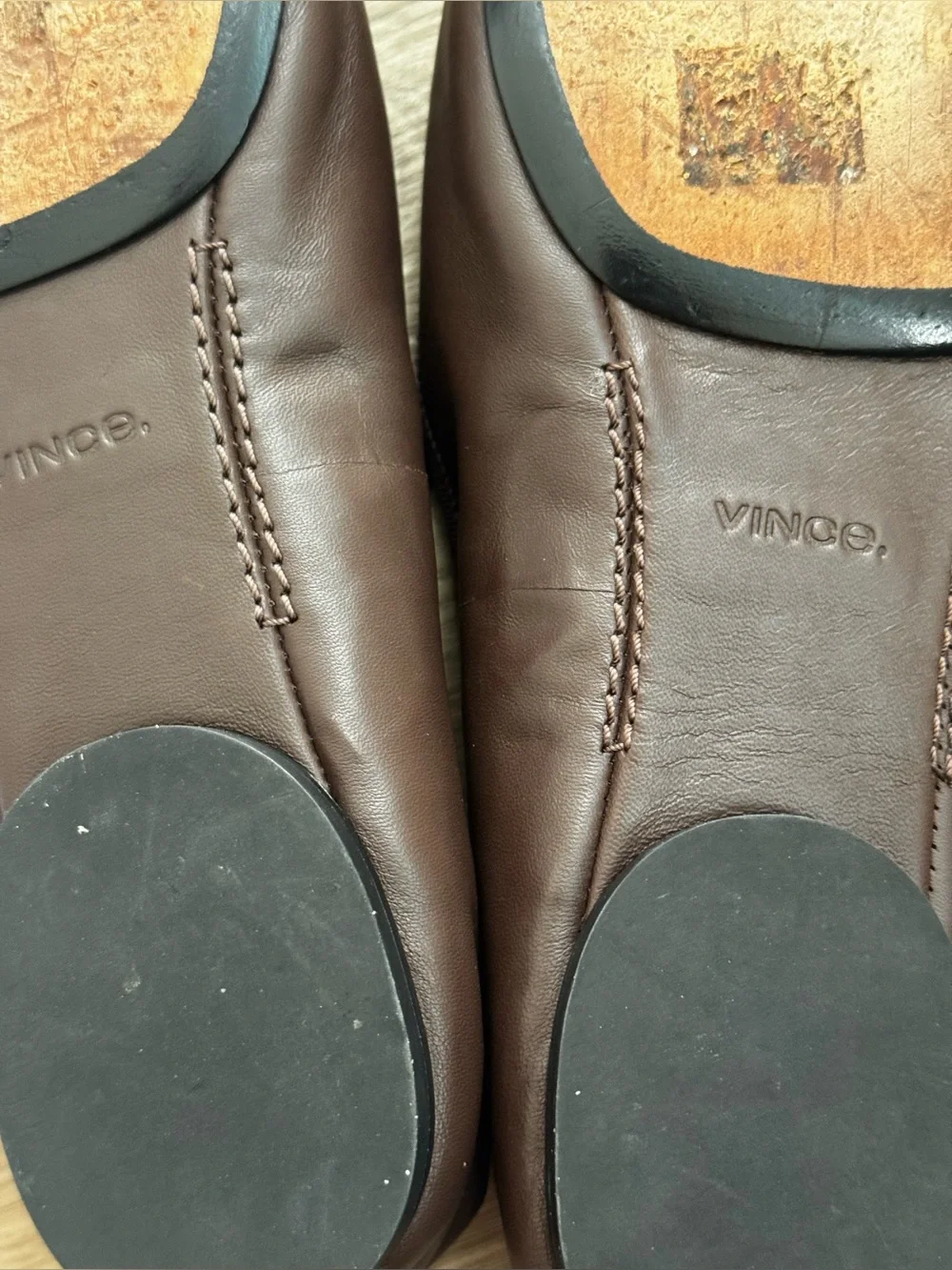 Vivian Leather Mary Jane Ballerina Flats Square Toe size 8.5